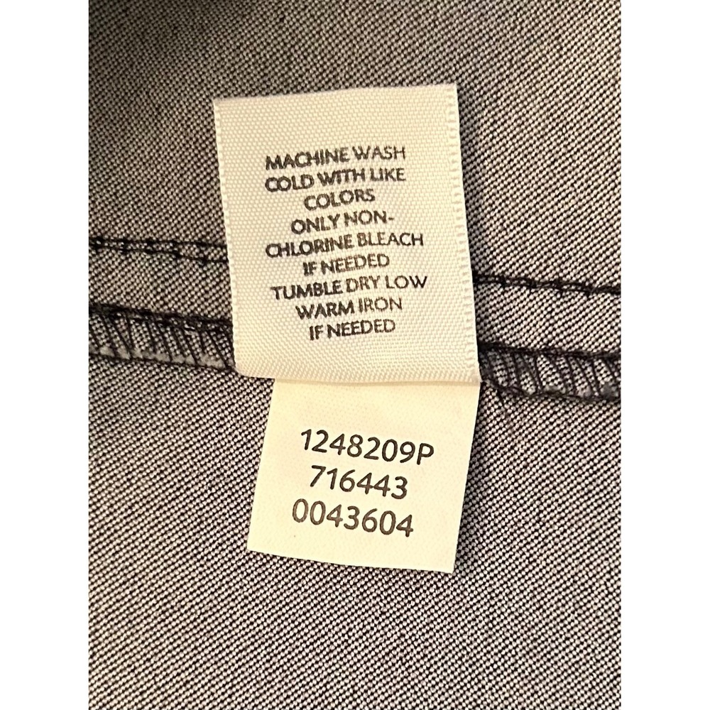 J. Jill Long Sleeve Tunic Dress Navy Blue Knee Length Stretch Utility Pockets LP - Picture 10 of 12